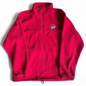 ISU Authentic Apparel Life Collection Red Fleece 1/4 Zip Medium